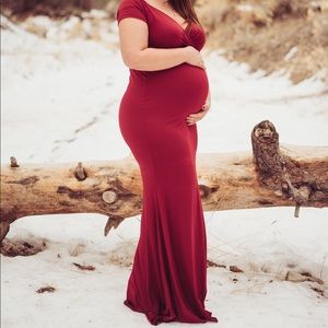 Maternity Gown - Red